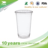 Disposable Clear Plastic To Go Smoothie Cups With Lids