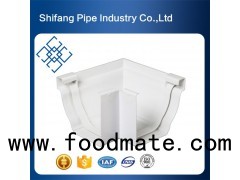 Vinyl White Rainwater Gutters Fittings