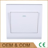 10A One Gang One Or Two Way Light Switch Middle East Type Electrical White Wall Plates