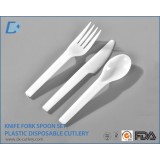 A Set of Plastic First Party Cutlery Set