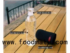 2500ML Heat-resistant Glass Dringking Water Bottle With Portable Bag Creative Drinkware Water Travel