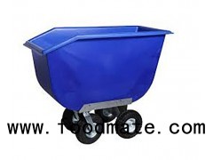 Garage Can With Lid Plastic Automatic Trash Barrel With Wheels Recycle Trash Cans