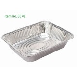Durable Aluminium Foil Containers Half Size Foil Tray Standard Size With Lid For Party