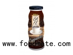 Cappuccino Coffee Drink In Glass Bottle | glass beverage bottles wholesale