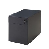 Side Open Metal Mobile Pedestal Two Drawer File Storage Cabinet