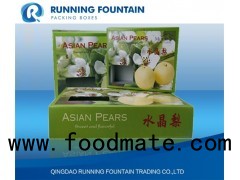 Single/double Flute Paper Carton With General/four Colors Printing Boxes Packaging For Fresh Crystal