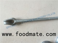 Power Line Fitting Hot Dip Galvanized Forged Thimble Eye Anchor Rod Single Eye