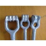 Power Line Fitting Hot Dip Galvanized Forged Twin Eye Anchor Rod Double Eye Anchor Bolt