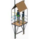 Adjustable Powered Elevator/Lift False Car Kit ( Guided Working Platform For Elevator Installation)