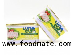 Canned chicken luncheon meat