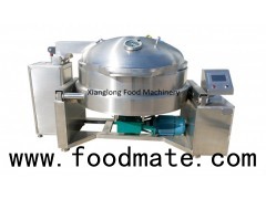 Automatic tiltable vacuum cooking pot