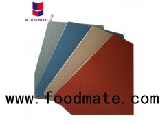 Alucoworld Dark Grey PVDF Coating Aluminum Composite Wall Paneling 4mm For Residensial