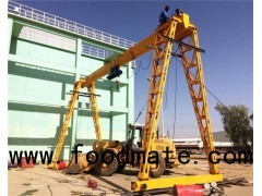 2t Mobile Type Mini Gantry Crane With Electric Wire Rope Hoist