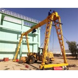 2t Mobile Type Mini Gantry Crane With Electric Wire Rope Hoist