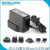 12w UL VDE BS KC PSE CCC SAA Plug Interchangeable Power Adapter