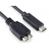 USB 3.1 Type-C Male to Micro 10Pin Male Cable(BLACK)