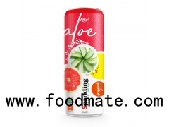 Private Label Brand Sparkling Aloe Vera Grape Fruit 320ml