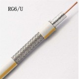 75ohm CE ISO RoHS Certificated Low Loss CCTV RG6 Waterproof Aerial Support Coaxial Cable