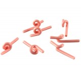99.7% Al2O3 Textile Ceramic Parts Ceramic Pigtail Snail Wire Guide With Screw