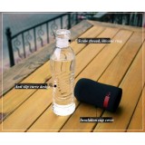 2500ML Heat-resistant Glass Dringking Water Bottle With Portable Bag Creative Drinkware Water Travel