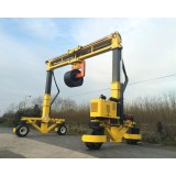 Top Design Single Beam Rubber Tyred Gantry Crane With All Wheels Electronic Steering