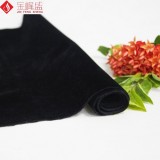 100% Nylon Long Plush Black Velvet Material For Jewelry Bag