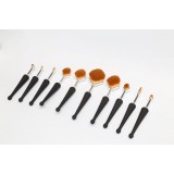 Professional Oval Makeup Brush Set