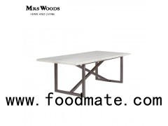 Marble Top Dining Table Base Metal