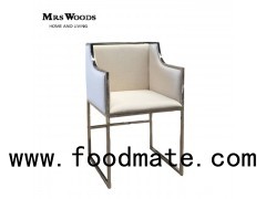 Industrial Modern Stainless Steel Dining Chair