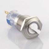 16mm Metal Selector Switch With LED