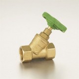 1/2"-1 1/4"Brass Glove Valve(Oblique Stop Valve) Polishing Surface Plastic Handle Straight