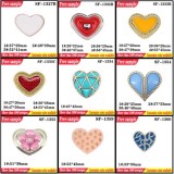 UV Electroplate Shoes Plastic Clips Flats Part Accessories Heart Shaped Shoes Decorative Buckle With