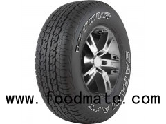 SUV Radial Outline White Letter Tire