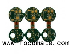 4 Layers 1.0mm Thickness Rigid Flex PCB with Small IC and Immersion Gold