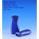 Matte 8oz 250ml Square HDPE PE Plastic Cosmetic Bottle With Flip Top Cap