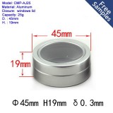 25ml Aluminum Plain Round Window Tin Can In Good Quality