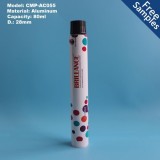 80ml 80g D28mm Aluminum Cosmetic Packaging Tube For Hair Color Cream