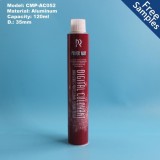 Empty Squeeze 120g Soft Metal Aluminum Natural Hair Color Lotion Cream Packing Tube