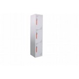 Flat Pack Employee Security Narrow Three Door Steel Locker