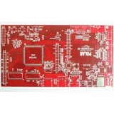FR 4 High Tg PCB Red Soldermask 3 Microinch Gold For System Integration