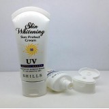 Oval Shape Plastic Cosmetic Facial Hydrating Whitening Serum Packaging Tube