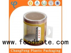 Clear Plastic Tube Packaging Box with Handle for Wheel Cover