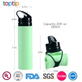 Foldable silicone water bottle