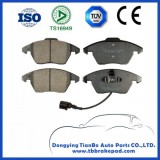 Volkswagen Touran No Noise Semi Metal Mountain Region Front Brake Pad With Metal Shim