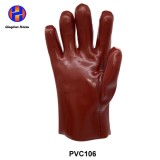 Cotton Lined Red PVC Coated Gloves