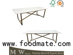 Golden Modern Marble Dining Table