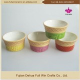 Ice Cream Bowl Wholesale Restaurant Ice Cream Ceramic Containers