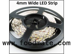 UL 4mm Wide LED Strip with 2835 SMD Super Bright LED Chip
