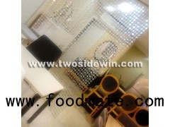 Silver Partition Metal Panel Drapery