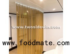 Room Divider Golden Metal Mesh Drapery